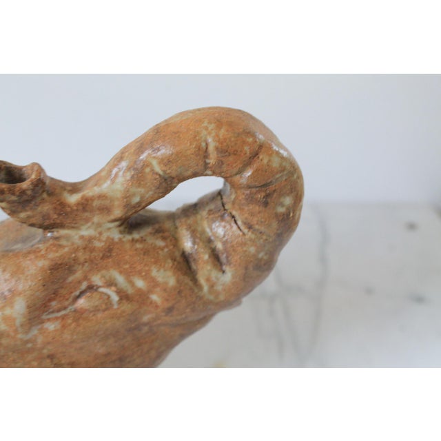 Vintage Studio Art Pottery Elephant Sculpture For Sale - Image 11 of 11