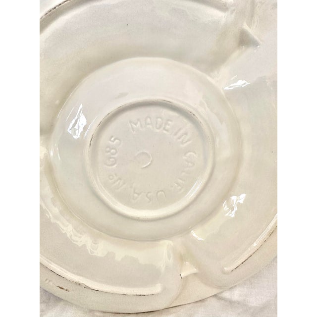 Ceramic Vintage California Pottery Artichoke Divided Platter For Sale - Image 7 of 7
