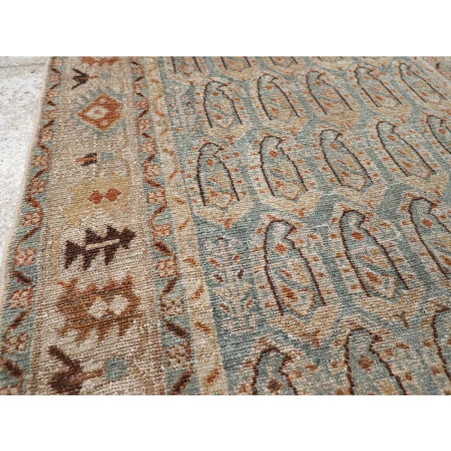 Rustic Galerie Shabab Collection Mid-20th Century Persian Malayer Throw Rug For Sale - Image 3 of 8
