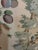 Linen Vintage Baker Furniture 3-Seat Linen Floral Roll Arm Sofa With Skirt For Sale - Image 8 of 10