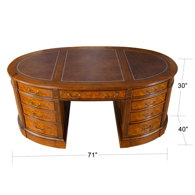 One of the most complicated items that we produce at Niagara furniture our Burled Oval Partners Desk is also one of the...