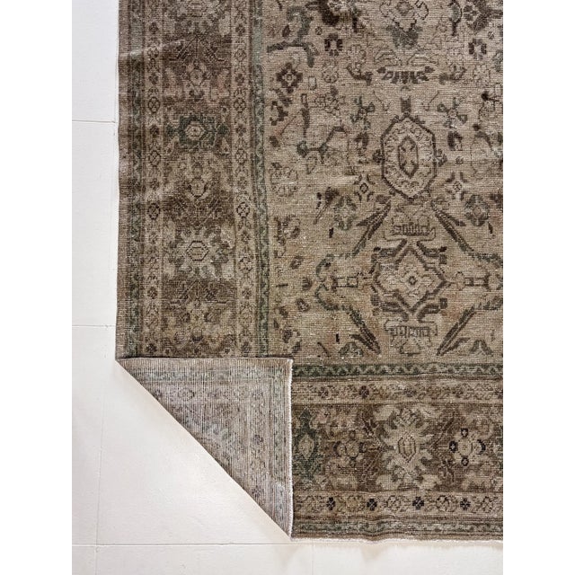 Textile Antique Mahal Area Rug For Sale - Image 7 of 11