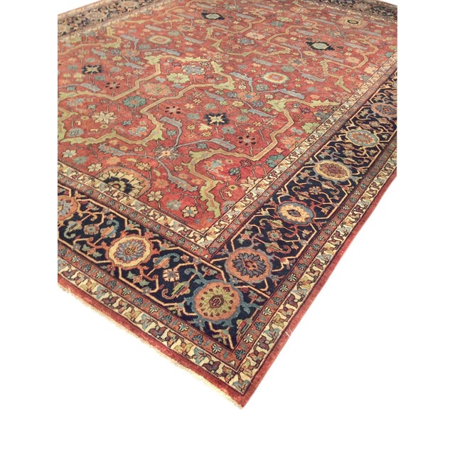 Traditional Pasargad Home Ferehan Rust Wool Area Rug- 6' 1'' X 16' 2'' For Sale - Image 3 of 4