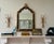 Hollywood Regency European Hollywood Regency Gilded Decorative Black & Gold Mirror For Sale - Image 3 of 6