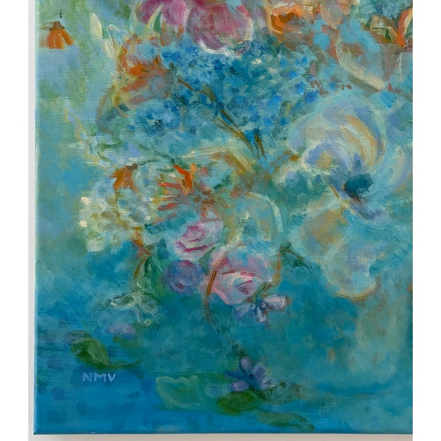 2020s “Blue Note” Oil on Linen by Nancy M. Vignola - For Sale - Image 5 of 9