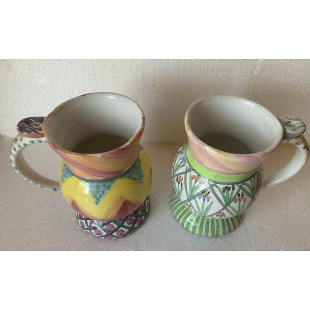 Mackenzie Childs Mackenzie Childs Thumb Print Mugs - Set of 4 For Sale - Image 4 of 4