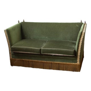 1940s Deco Style Scandinavian Mohair Sofa For Sale