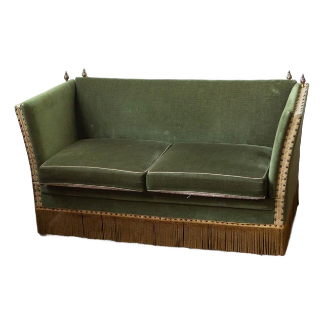 1940s Deco Style Scandinavian Mohair Sofa For Sale