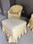 Baker Furniture Company Late 20th Century Pair of Yellow Tufted Barrel Chairs With a Matching Ottoman For Sale - Image 4 of 5
