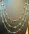 Emerald Three Layer Necklace With Emerald , Ruby & Kyanite with Diamond Bar, 14 KYG 15Gm For Sale - Image 8 of 18