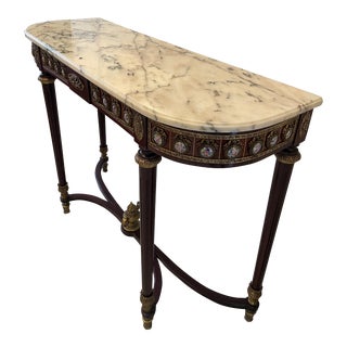 Mid 18th Century Louis XVI Console Table With Marble Top For Sale