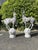 Cast Iron Stag Deer on Ball Garden Finial Sculptures, Set of 2 For Sale - Image 11 of 12