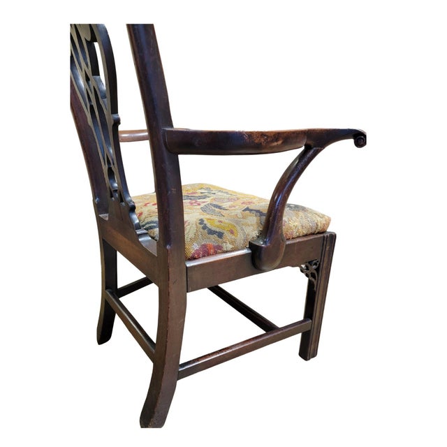 Chippendale A Late 18th Century Chippendale Armchair For Sale - Image 3 of 8