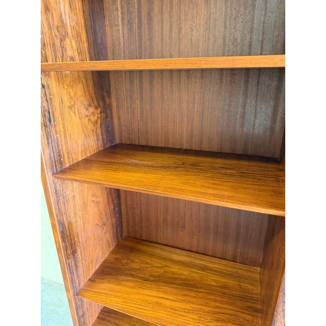 Danish Rosewood Bookcase - Mid-Century Shelving Unit With Adjustable Shelves 1960s For Sale - Image 9 of 10