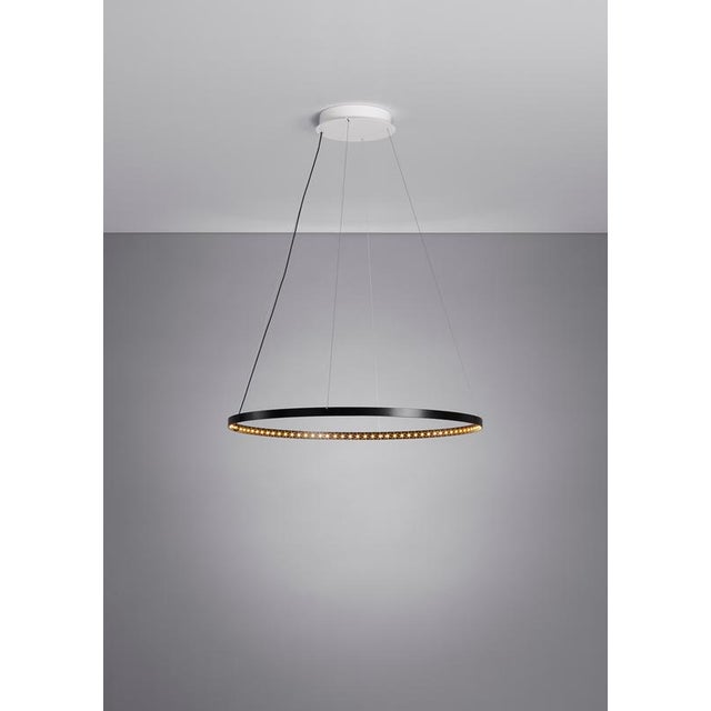 Not Yet Made - Made To Order Black Circle 60 Pendant Lamp by Le Deun Luminaires For Sale - Image 5 of 9