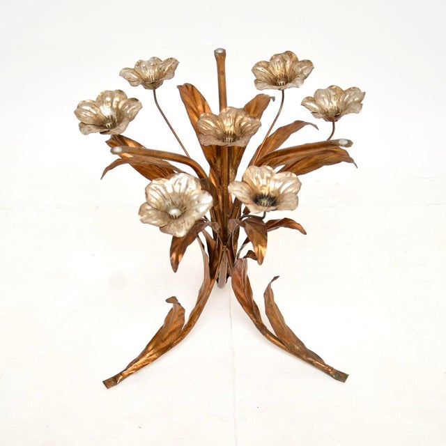 Vintage Gilt Metal and Glass Coffee Table from Hans Kogl, 1960s For Sale - Image 6 of 10