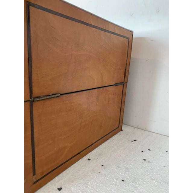 Glass Charles X Style Liquor Cabinet in Lemonwood Veneer, 1800s, Set of 19 For Sale - Image 7 of 13