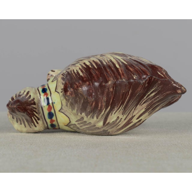 19th Century French Blois Faience Porcupine Figurine For Sale - Image 9 of 12