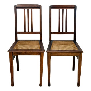 Gründerzeit Chairs in Wood, Set of 2 For Sale