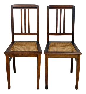Gründerzeit Chairs in Wood, Set of 2