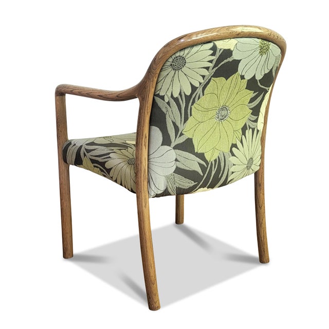 1990s Modern Oak Gunlocke Chair - Restored For Sale - Image 5 of 12