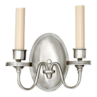 Colonia Sconce in Silver Finish For Sale