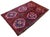Textile Deep Burgundy & Hot Pink Vintage Rug | 4x6 Turkish Rug Geometric Wool Kilim | Mid Century Tribal Accent - 3′10″ X 6′3″ For Sale - Image 7 of 11