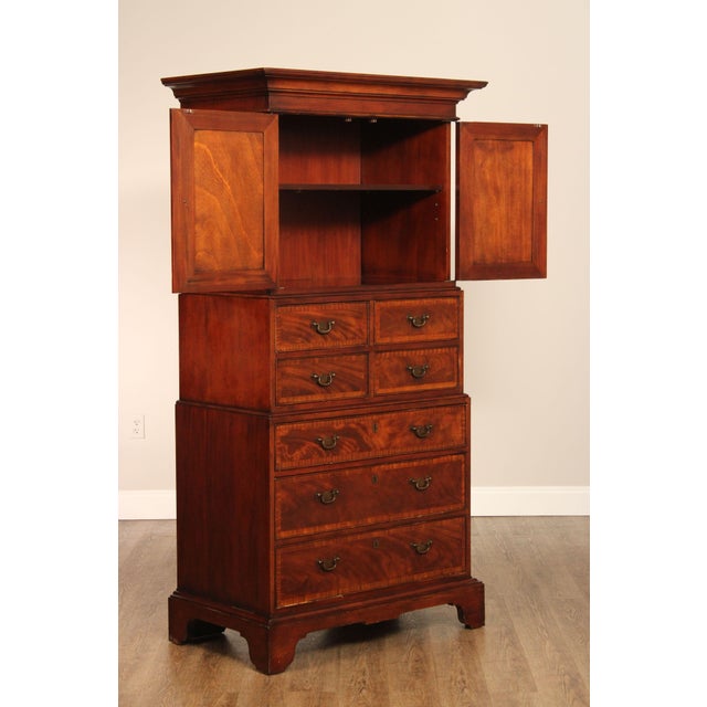 Baker Milling Road Georgian Style Mahogany Triple Chest For Sale In Philadelphia - Image 6 of 12