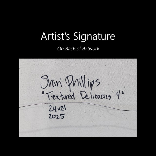 Textured Delicacies 4 - Impasto Textural Thick Acrylic Paint Abstract Original Artwork by Shiri Phillips For Sale - Image 9 of 9