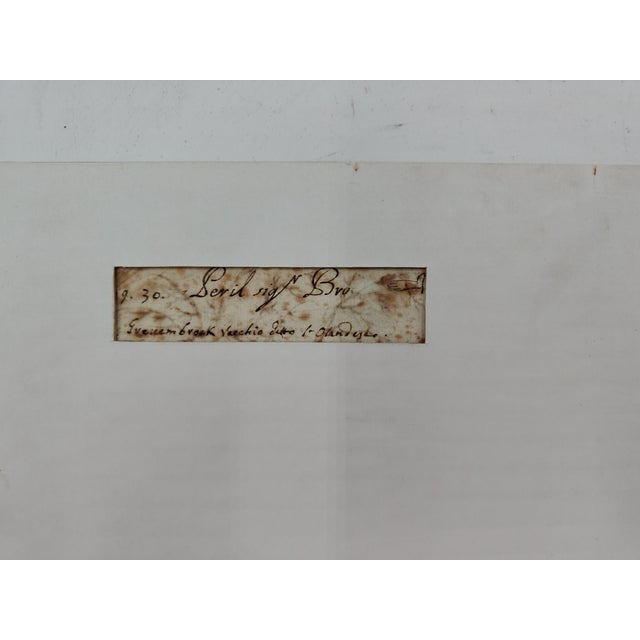 17th Century Dutch Artist, Landscape, Indian Ink Drawing, 1680 For Sale - Image 5 of 9