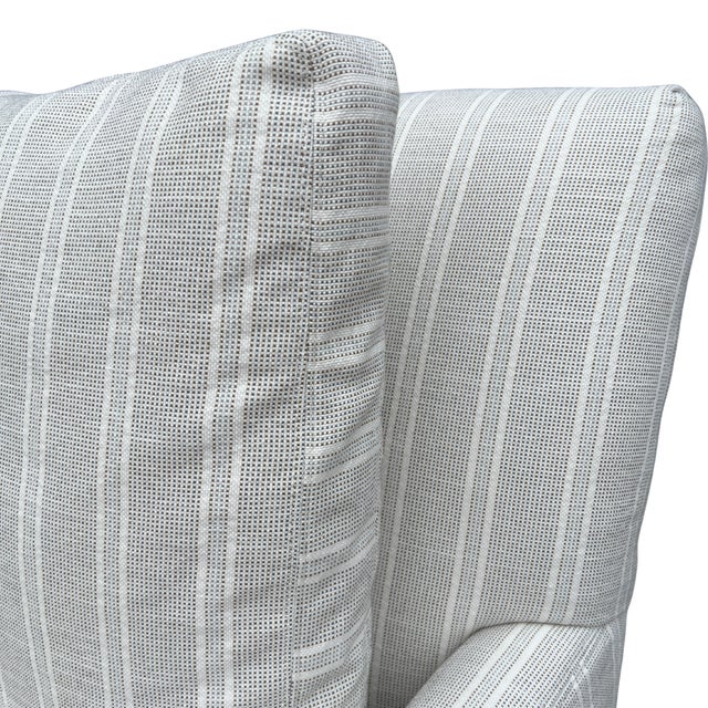 Traditional Lee Industries Traditional Swivel Chair For Sale - Image 3 of 9