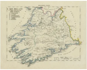 Antique Map of Munster, 1830