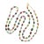 18k Gold Syna Multi-Colored Tourmaline Bead Necklace For Sale