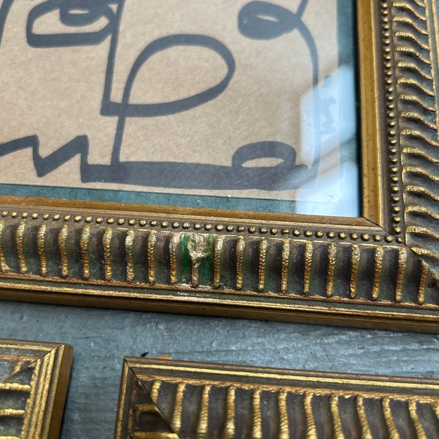 Contemporary 5 Original Wayne Cunningham Abstract Marker Drawings - Set of 5 For Sale In Philadelphia - Image 6 of 7