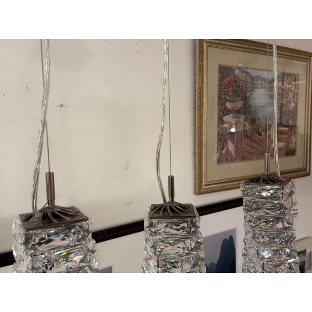 2010s Swarovski Glissando Crystal Mini Pendants, Set of Three For Sale - Image 5 of 13