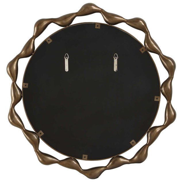Remolino Round Bronze Mirror For Sale In Chicago - Image 6 of 6