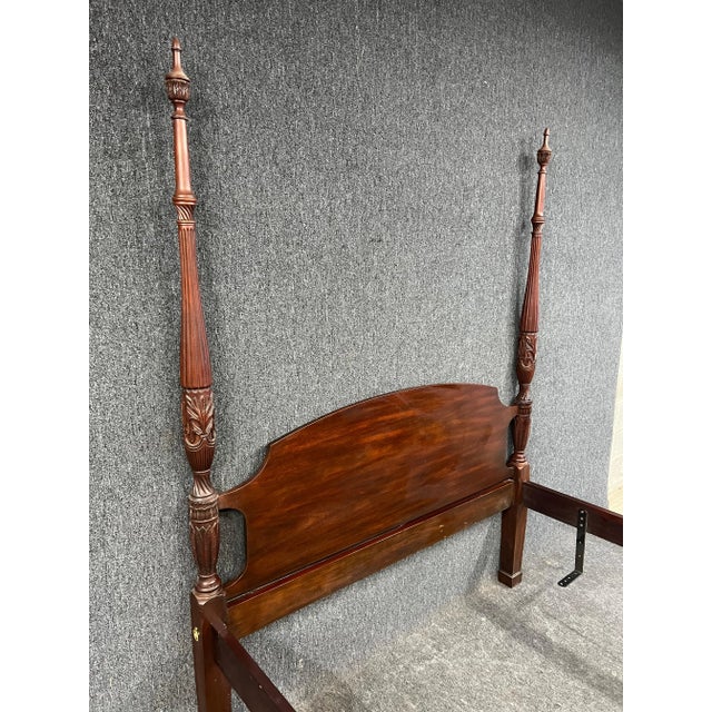 Henkel Harris Queen Mahogany Bed For Sale - Image 9 of 11