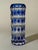 Early 20th Century Art Deco Blue Overlay Cut Crystal Vase by Carl Meltzer for Haida, 1915 For Sale - Image 5 of 18