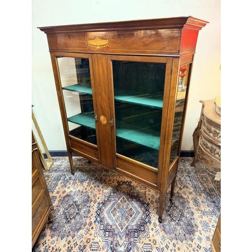 Antique Sheraton Style Display Cabinet, 1800s For Sale - Image 5 of 8