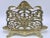 Antique Art Nouveau French Brass Letter Rack / Stationary Holder For Sale - Image 12 of 13