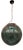 Italian Murano Style Glass Balloton Green Pendant Sphere by Simoeng For Sale