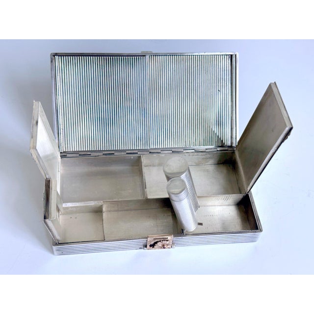 Oversized Vintage French Silver Compact Case by Boucheron For Sale - Image 11 of 17