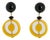 Angela Caputi Marigold Resin Dangle Pierced Earrings For Sale