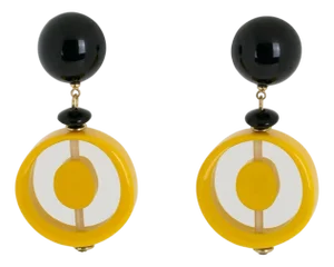 Angela Caputi Marigold Resin Dangle Pierced Earrings