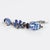 Metal Zoe Coste Silvered Metal and Enamel Dangle Pierced Earrings For Sale - Image 7 of 7
