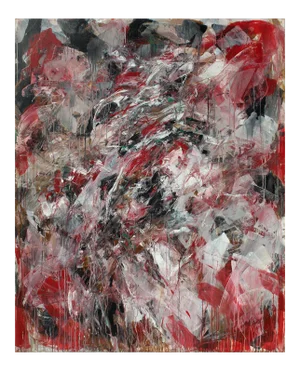 Monumental Oil on Canvas by Dehais Signed and Dated 1985
