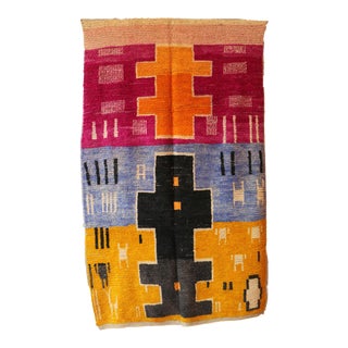 Moroccan Boujad Style Rug - 5'9" X 9'8" Ft For Sale