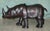 Large Antique Leather Rhino Ottoman by Dimitri Omersa for Libertys of London, 1925 For Sale - Image 10 of 18
