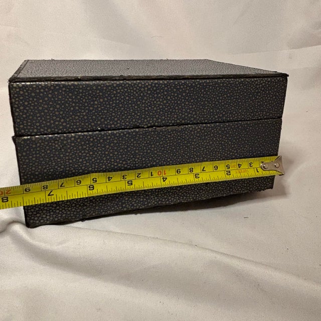 Early 20th Century Genuine Shagreen Table Box Circa 1925-30 For Sale - Image 12 of 12