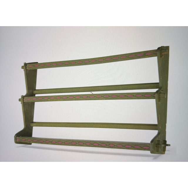 Antique Wall Plate Rack, 1900 For Sale - Image 3 of 5